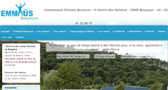 Desktop Screenshot of emmaus-besancon.fr