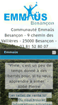 Mobile Screenshot of emmaus-besancon.fr
