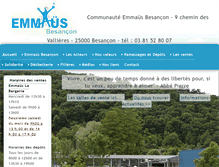 Tablet Screenshot of emmaus-besancon.fr